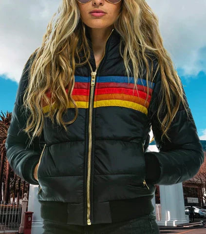 Women's Waterproof Winter Hooded Puffer Jacket