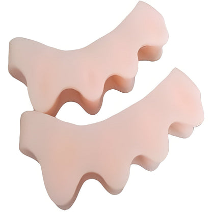 Toe Separators for Bunion Correction with Slim Medical Silicone and Shoe-Ready Fit, 1 Pair