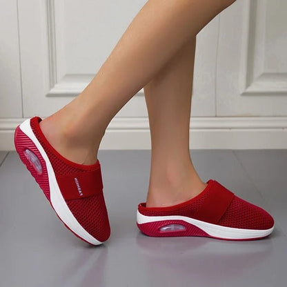 Supportive Wedge Sandals Slip-On Slippers With Arch Support For Women