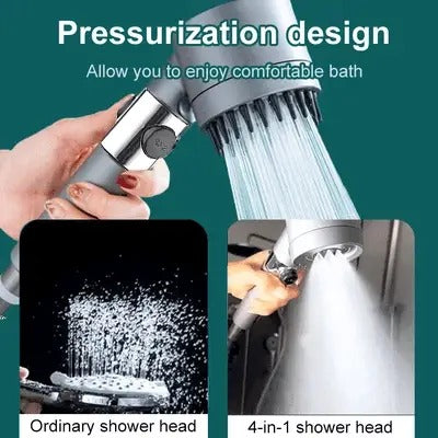Showerhead High Pressure Handheld Rainfall Adjustable Water-Saving Easy Install