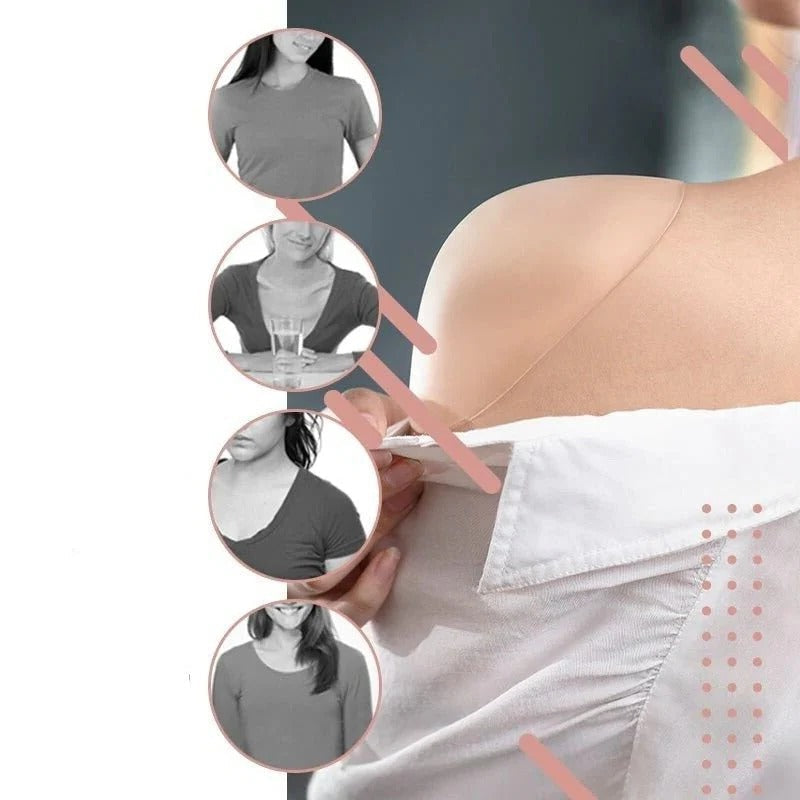 Shoulder Pads for Women with Silicone Non-Slip Grip and Low-Profile Breathable Design
