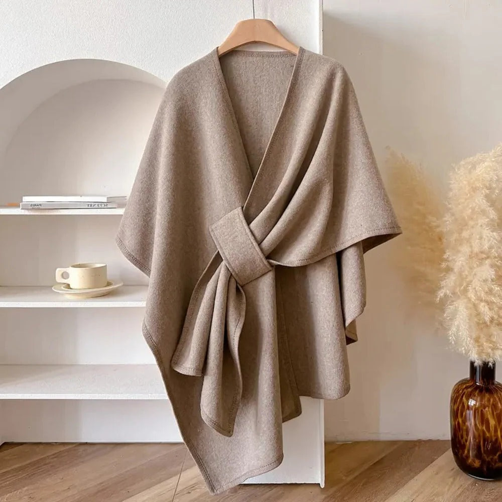Layering Wrap with Windproof Microfiber and Featherless Insulation, Draped Fit