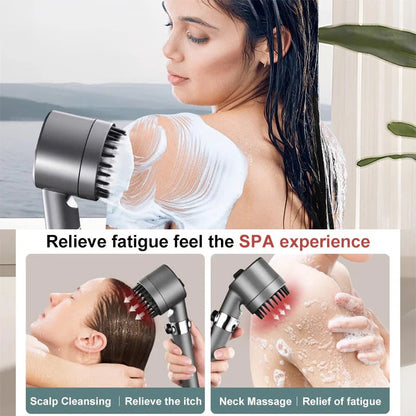 Showerhead High Pressure Handheld Rainfall Adjustable Water-Saving Easy Install