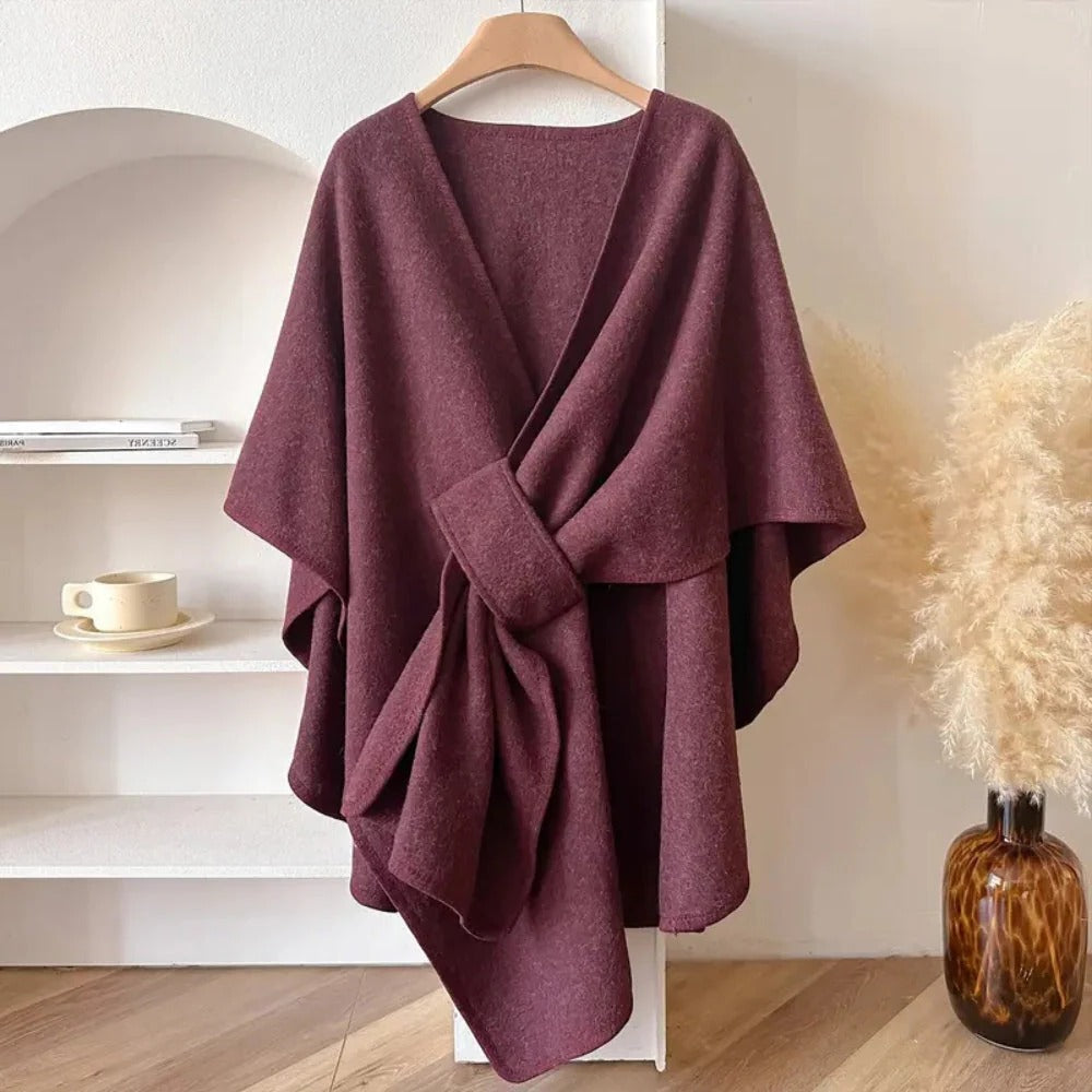 Layering Wrap with Windproof Microfiber and Featherless Insulation, Draped Fit