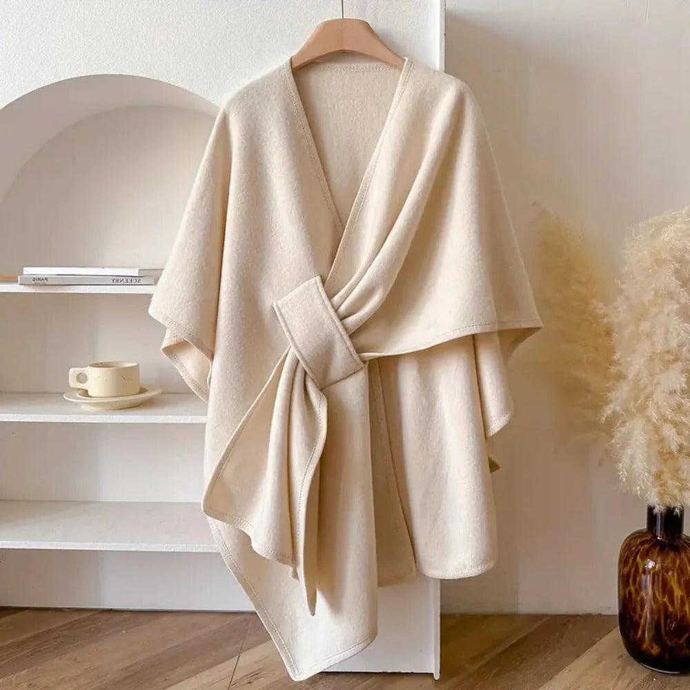 Layering Wrap with Windproof Microfiber and Featherless Insulation, Draped Fit