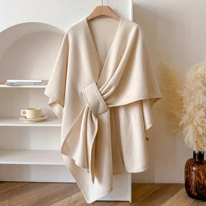 Layering Wrap with Windproof Microfiber and Featherless Insulation, Draped Fit