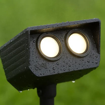 Solar LED Spot Light Adjustable Multi-Zoom Beam Rechargeable Outdoor Garden Pathway Lighting
