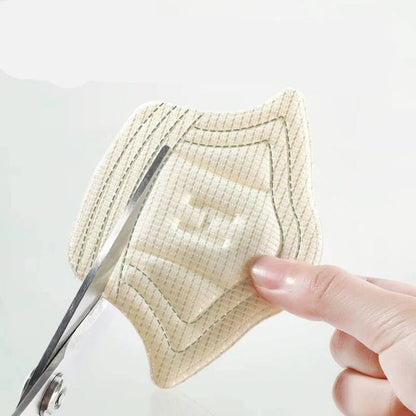 Gel Heel Pads with Self-Adhesive Backing and Shock Absorption, Low-Profile Breathable