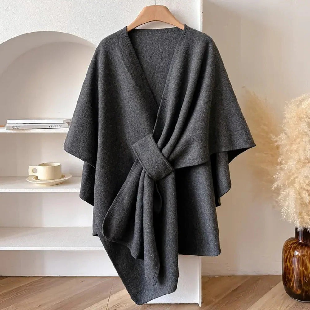 Layering Wrap with Windproof Microfiber and Featherless Insulation, Draped Fit