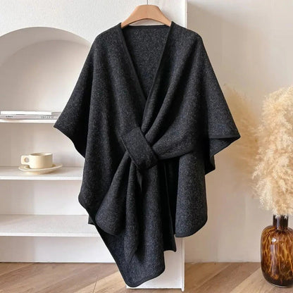 Layering Wrap with Windproof Microfiber and Featherless Insulation, Draped Fit