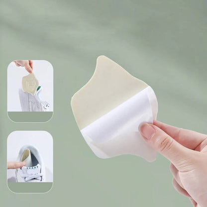 Gel Heel Pads with Self-Adhesive Backing and Shock Absorption, Low-Profile Breathable