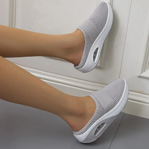 Supportive Wedge Sandals Slip-On Slippers With Arch Support For Women