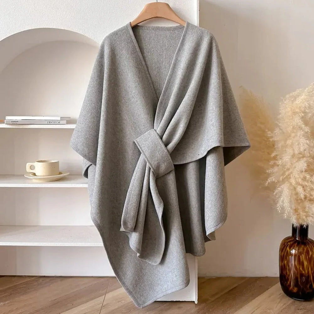 Layering Wrap with Windproof Microfiber and Featherless Insulation, Draped Fit