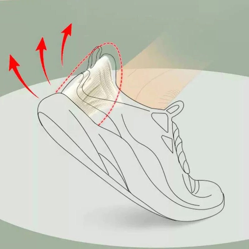 Gel Heel Pads with Self-Adhesive Backing and Shock Absorption, Low-Profile Breathable