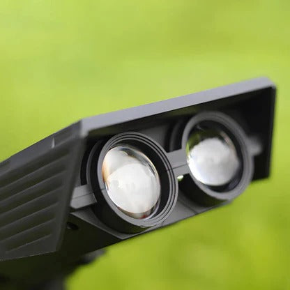 Solar LED Spot Light Adjustable Multi-Zoom Beam Rechargeable Outdoor Garden Pathway Lighting