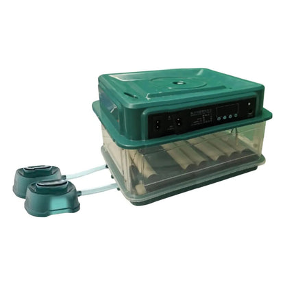Egg Incubator Adjustable Tray, EU Plug, Light Tester, Turner For Hatching Poultry
