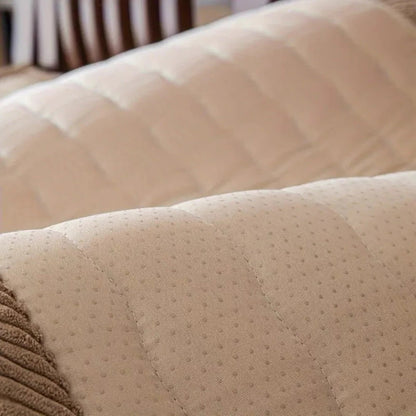 Microfiber Sofa Cover with Non-Slip Backing and Pet-Resistant Finish, Machine Washable