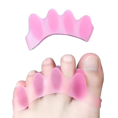 Toe Separators for Bunion Correction with Slim Medical Silicone and Shoe-Ready Fit, 1 Pair