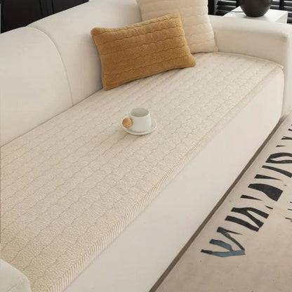 Microfiber Sofa Cover with Non-Slip Backing and Pet-Resistant Finish, Machine Washable