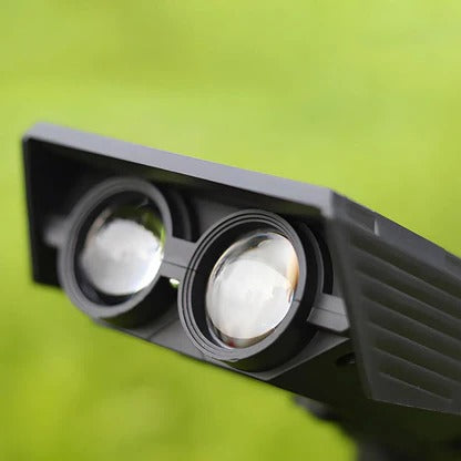 Solar LED Spot Light Adjustable Multi-Zoom Beam Rechargeable Outdoor Garden Pathway Lighting