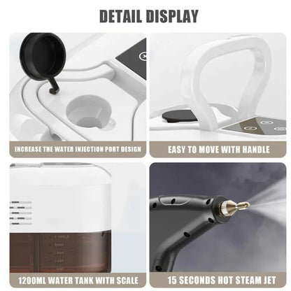 Steam Cleaner 2500W High Pressure With Protective Gloves Included