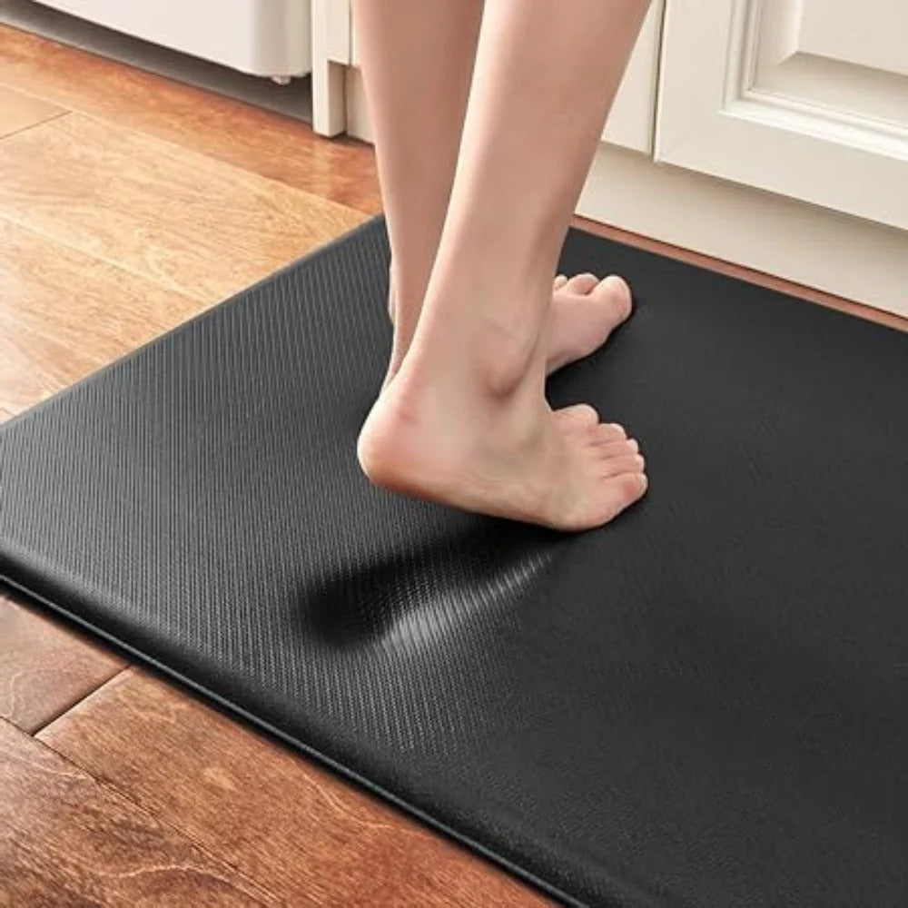 Anti-Fatigue Kitchen Mat with Non-Slip Base and Oil-Resistant Surface, High-Density Foam