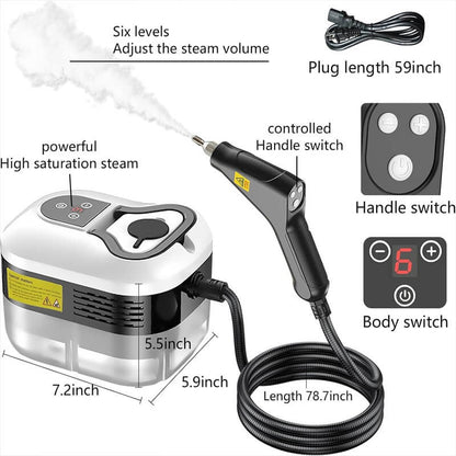 Steam Cleaner 2500W High Pressure With Protective Gloves Included