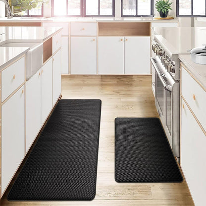 Anti-Fatigue Kitchen Mat with Non-Slip Base and Oil-Resistant Surface, High-Density Foam