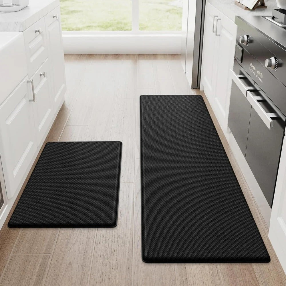 Anti-Fatigue Kitchen Mat with Non-Slip Base and Oil-Resistant Surface, High-Density Foam