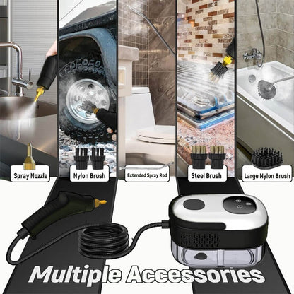 Steam Cleaner 2500W High Pressure With Protective Gloves Included