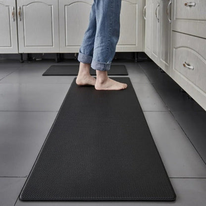 Anti-Fatigue Kitchen Mat with Non-Slip Base and Oil-Resistant Surface, High-Density Foam