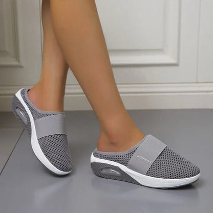 Supportive Wedge Sandals Slip-On Slippers With Arch Support For Women