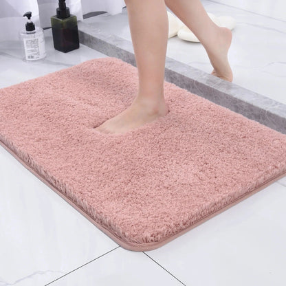 Bath Mat with Plush Microfiber and Non-Slip Rubber Backing, 20 x 30 Inches
