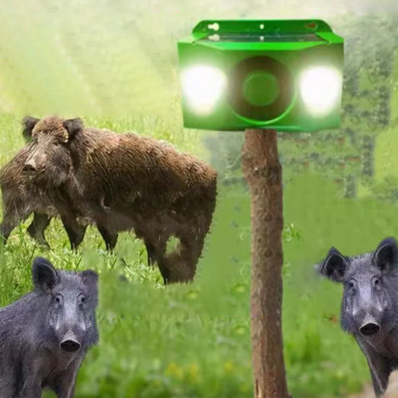 Solar Warning Lights Beast Repellent LED Outdoor Animal Deterrent
