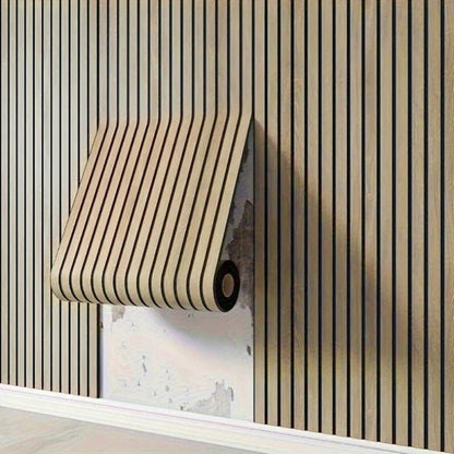 3D PVC Wall Panels Peel-And-Stick With Textured Wood Grain Finish