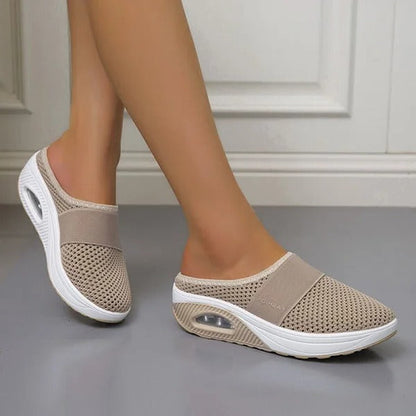 Supportive Wedge Sandals Slip-On Slippers With Arch Support For Women
