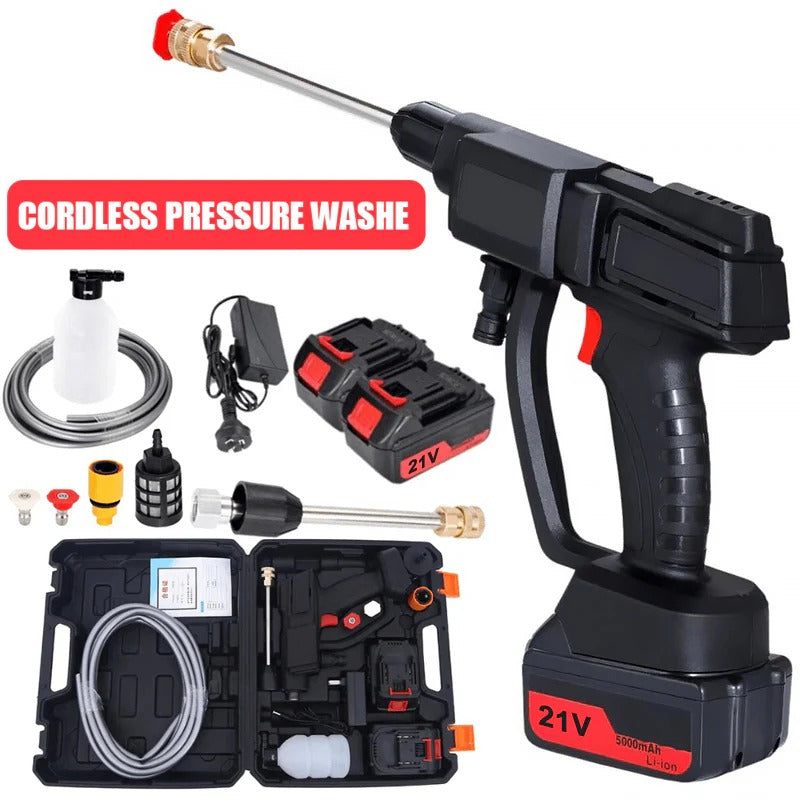 Cordless High Pressure Power Washer With Two Rechargeable Batteries Included