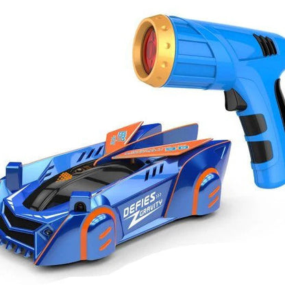 RC Wall Climbing Car with Laser Guidance and LED Headlights, Rechargeable Battery