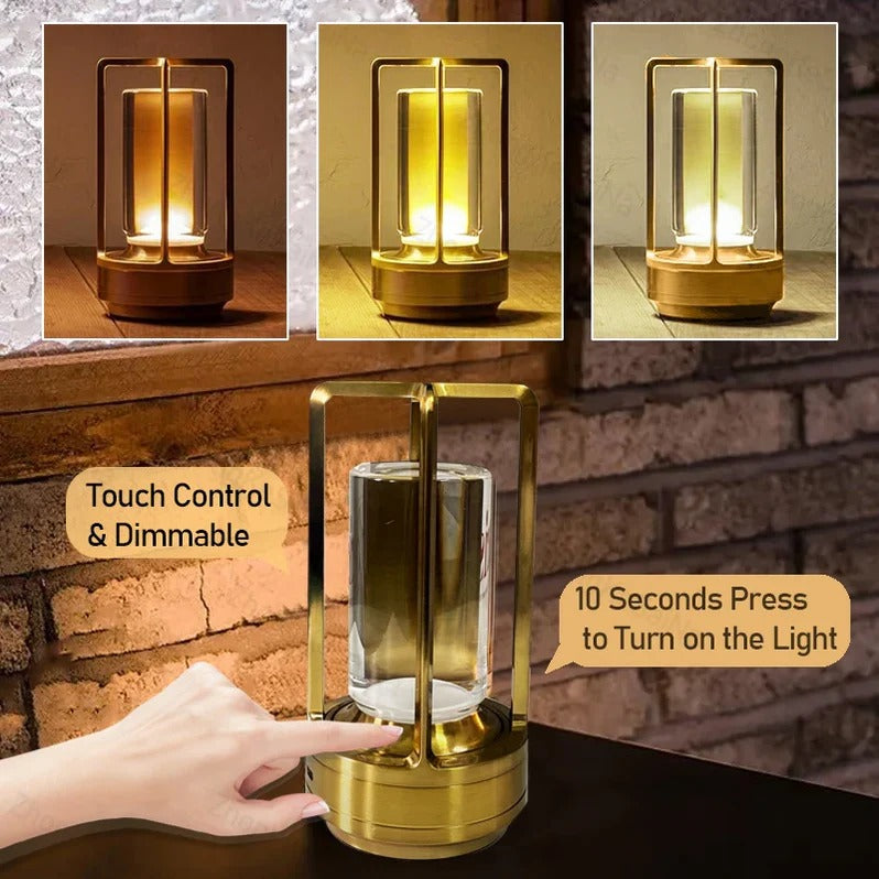 Cordless Table Lamp Nordic Modern Rechargeable LED Dimmable Ambient Light