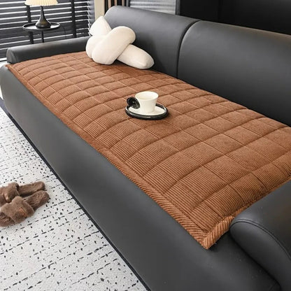 Quilted Sofa Protector with Anti-Slip Backing and Soft Microfiber, Machine Washable
