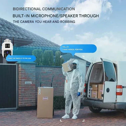 4K Wireless Security Camera DualGuard Outdoor Indoor Night Vision Two-Way Audio