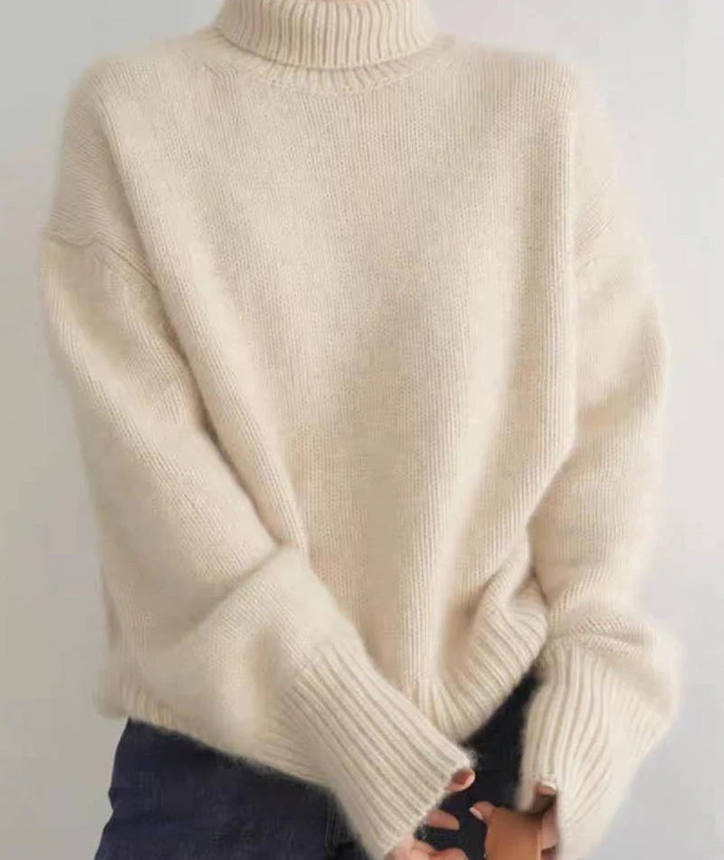 Women's Warm Winter High Neck Jumper