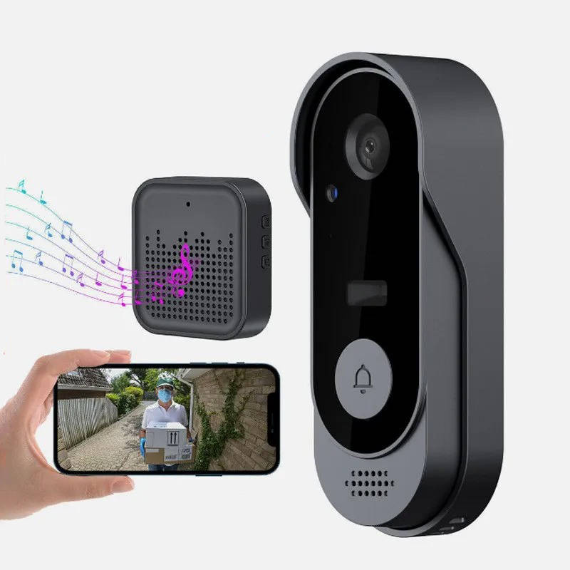 Wireless Smart Video Doorbell With HD Camera, No Subscription Needed
