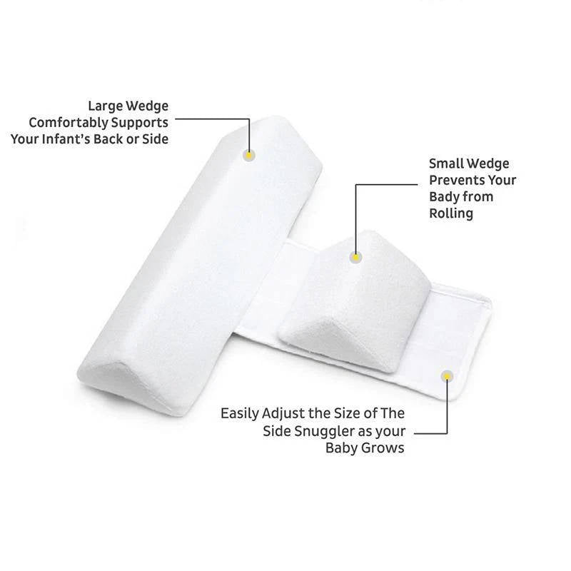 Baby Side Sleeper Wedge For Newborns With Breathable Mesh Cover
