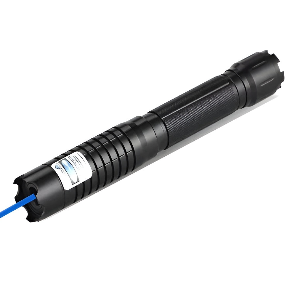 Tactical Flashlight With Integrated Green Laser Sight And Zoomable Beam