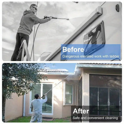 Power Washer Extension Wands 4000 PSI Telescoping For Gutter Roof Wall Cleaning