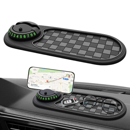Car Phone Mount For Dashboard And Windshield With Adjustable Grip
