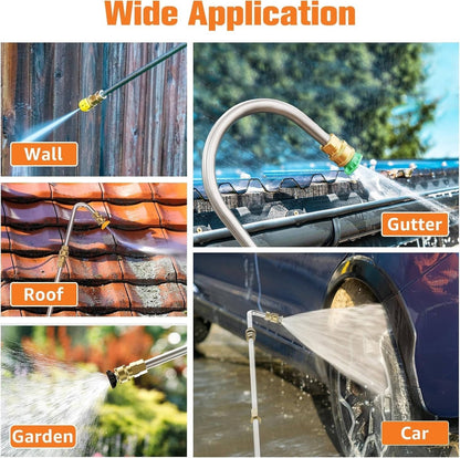 Power Washer Extension Wands 4000 PSI Telescoping For Gutter Roof Wall Cleaning