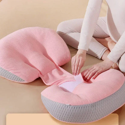 Pregnancy Pillow with Memory Foam Wedge and Bonus Knee Cushion, Removable Washable Cover