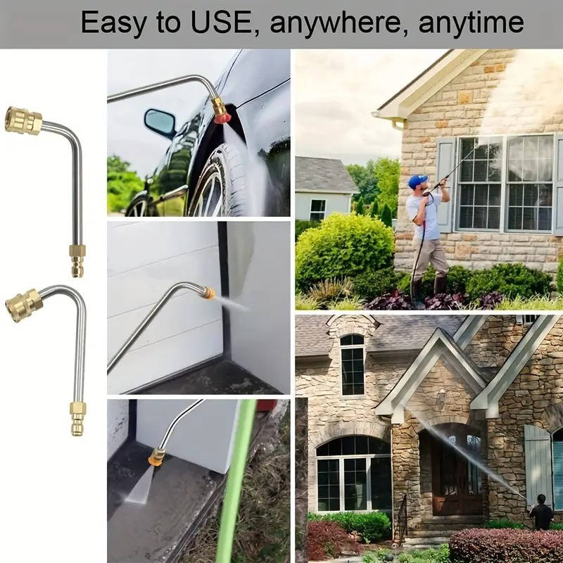 Power Washer Extension Wands 4000 PSI Telescoping For Gutter Roof Wall Cleaning